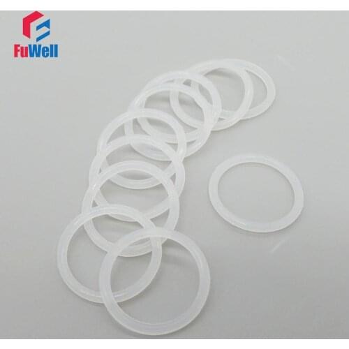 Transparent O-ring Silicon Gasket Food Grade 2.4mm Thickness OD 110/115/120/125/130/135/140/145/150mm Rubber Ring Seal Grommets