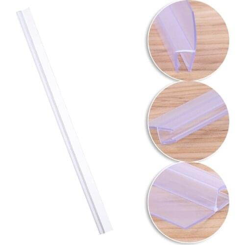 PVC Shower Screen Door Seal Strip Lining Water Stopper Bath Glass Seal Strip 40JE