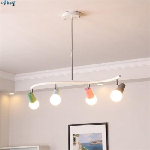 Nordic Simplicity Hanging Lamp Colorful Pendant Lights LED E27 Suitable for Childrens Room Living Room Study Indoor Lighting