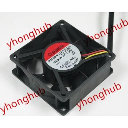 SUNON PMD2407PTB3-A (2).F.GN DC 24V 2.9W 70x70x25mm Server Cooling Fan
