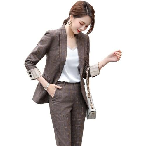 YUCHENSHANG Women's Trouser Suits In A Cage