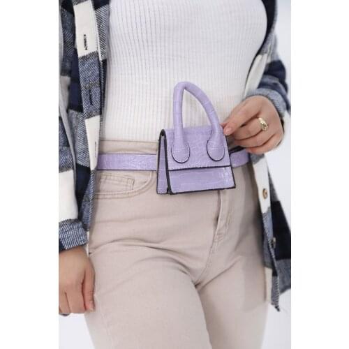 Women Lilac Mini Chain Arched Bag Four Seasons Use Suitable For Quality Product Is Easy To Clean