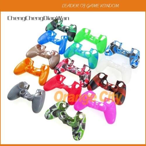 1pc Anti-slip Silicone Cover Skin Case for Sony Play Station 4 PS4 Pro Slim Controller wireless Game accessories