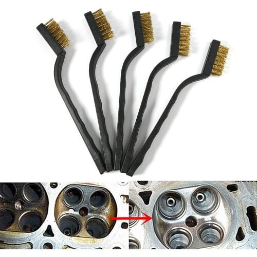 1pc Stainless Steel Copper Wire Brush Tooth Brushes Rust Scrub Remove Cleaning Tools 18cm Cleaning Brush