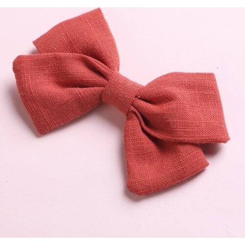 1pcs School Girls Cotton Hair Clips Soild Colors Kids Hair Barrettes Party Head Wear Hair Accessories