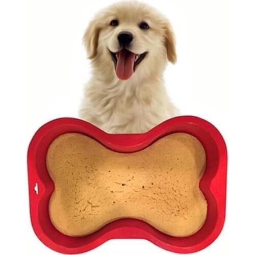 1pc Silicone Mold Dog Bone Shape Cake Pan For Puppy Dog Birthday DIY Baking Tool Household Creative Mould Kitchen Accessories