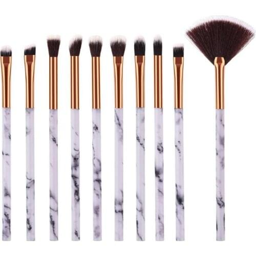 10Pcs Marbling Makeup Brushes Kit Marble Pattern Brush Set Eye Shadow Beauty Make Up Brush Cosmetic Tools Hot Sale