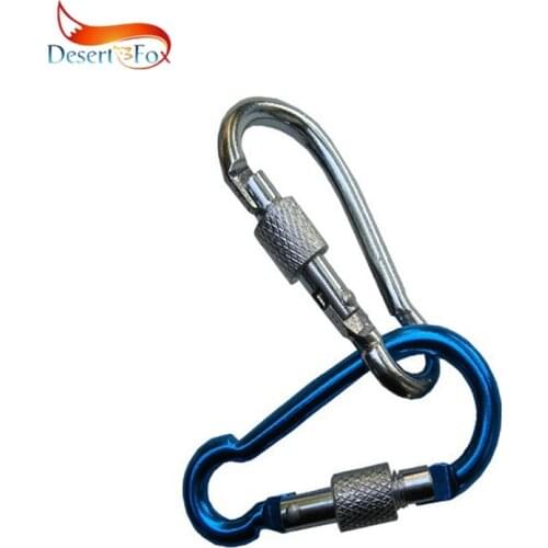 Desert&Fox 2pcs Carabiner Climbing Buckle Random Color Outdoor Accessories Wall Equipment Safty Lock