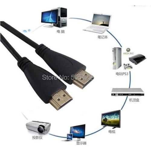 30pcs/lot Male to Male Hdmi Cable 1.4 Version for HDTV XBOX PS3 3d 4k Hd 1080p Android TV