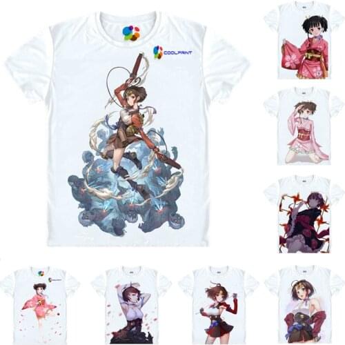 Coolprint Anime Shirt Kabaneri of the Iron Fortress T-Shirts Short Sleeve Koutetsujou no Kabaneri Mumei Hozumi Cosplay Shirts