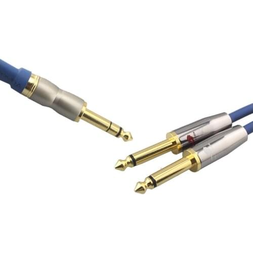 6.35mm to Dual 6.5mm Premium Audio Cable 6.35mm to 2 6.5mm for Mixing Console Amplifier Jack Splitter Cable 75cm 1M 2M 3M 5M 8M