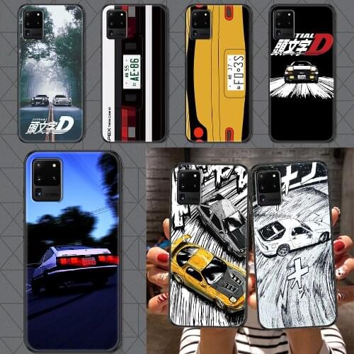 Initial D Car 86 Phone case For Samsung Galaxy Note 4 8 9 10 20 S8 S9 S10 S10E S20 Plus UITRA Ultra black fashion prime 3D