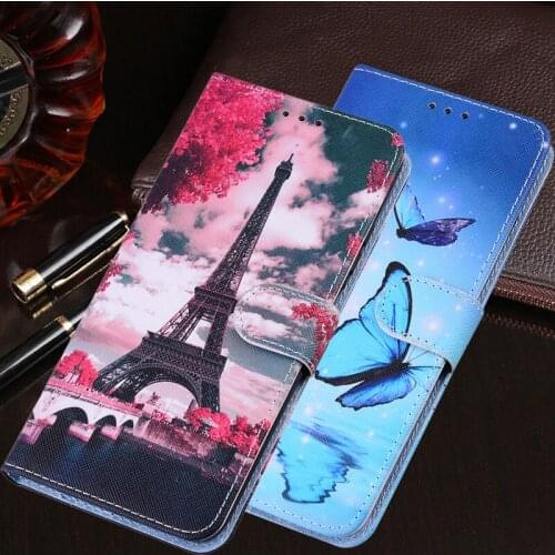 Flower Tower Flip Cover For Huawei P20 P30 Pro P40 Lite E Y5 Y6 Y9 Prime 2019 Y8P Y7P Y6P Y7A P Smart 2021 Leather Wallet Case