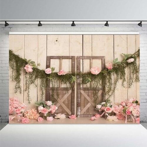 Newborn Baby Floral Photography Backdrops Children Photographic Studio Photo Background Birthday Decorations Prop