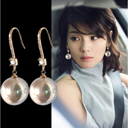 European and American fashion popular gold plated earrings Korean electroplating temperament web celebrity earring hot style con