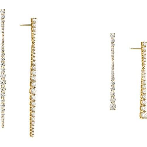 Gradient Drill Earrings Europe and the United States Cold Wind Retreat female earrings earrings