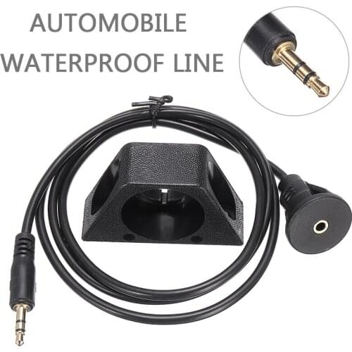 Newest 3.5mm AUX Extension Cable Dash Flush Mount 1M Durable Male to Female Car Stereo Connector Aux Cables Cord for Auto Boat