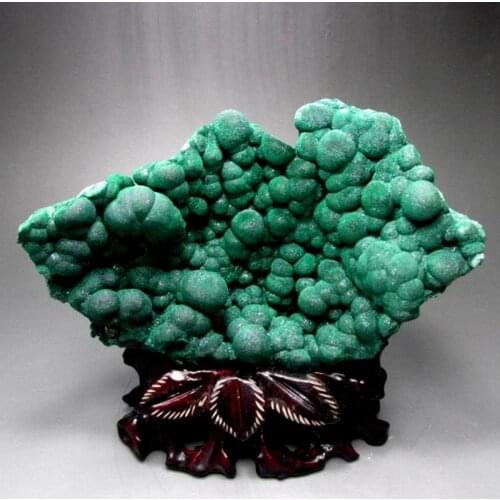 1445g Botryoidal Malachite Stalactite - crystals and stones healing Mineral specimen Home Decor feng shui decoration