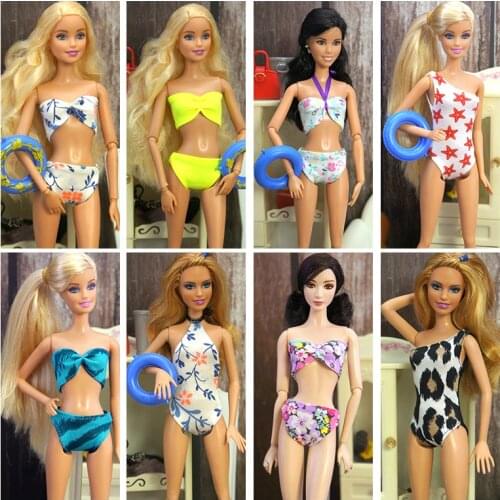 Swimwear for 18 Inch Barbie Doll Clothes and Accessories DIY Fashion Baby Doll Clothes Girls Toys for Children Suit Barbie Dolls