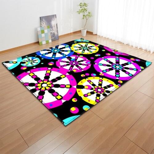 Fashion Colorful Pattern Carpets For Living Room Bedroom Decorative Rugs Baby Play Game And Home Rug Modern Carpet Area Mats