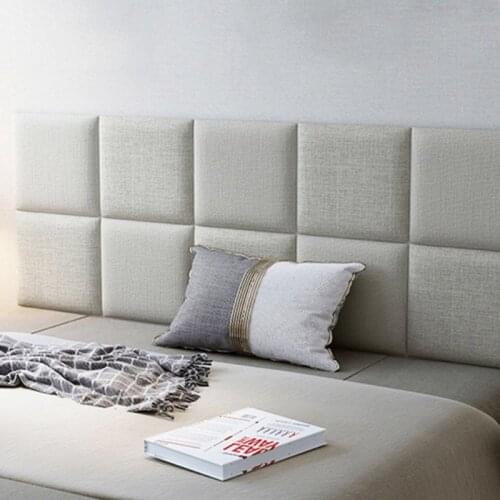 Bed Headboard 3D Wall Sticker Teenager Kids Bedroom Tatami Decor Front Panels Head Board Cabecero Anti-collision Wall Decoration