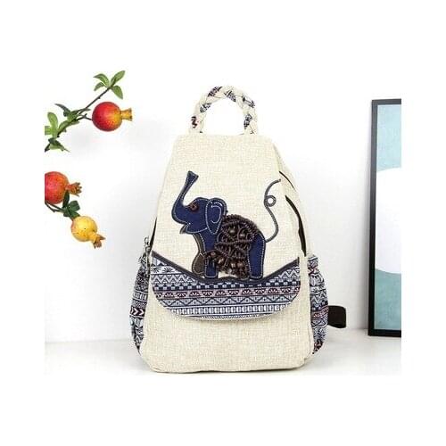 New original string appliques women shopping cover backpacks!Nice animal prints national casual backruck Top bohemian backrack