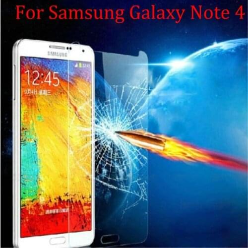 Premium Tempered Glass 9H Screen Protector For Samsung Galaxy Note 4 N9100 Tempered Glass Protective Film note4 5.7 inch