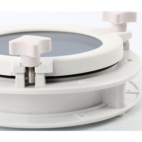 Seaflo 21cm Hole ABS Plastic Boat Portlight Window Screen Corrosion Free High Performance