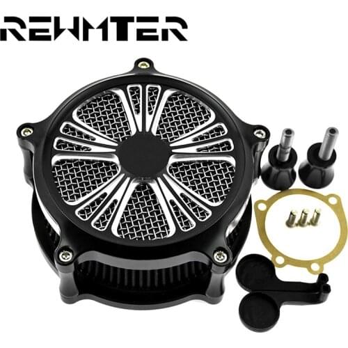 Gray Air Filter Motorcycle Intake Cleaner For Harley XL Sportster 91-2017 Dyna 00-2015 Softail 2017 2018 Touring 2018