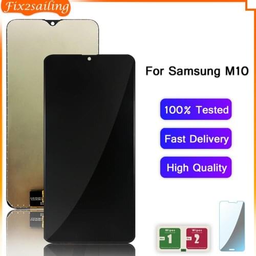 LCD Display For Samsung Galaxy M10 2019 SM-105 M105F M105DS Super Amoled LCD Touch Screen Digitizer Assembly For Samsung M10