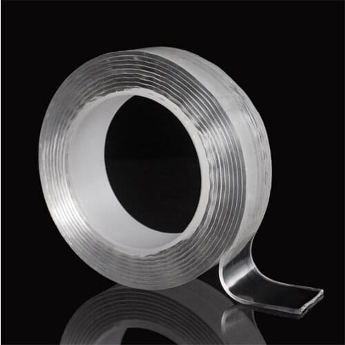 1M/2M/3M/5M Nano Magic Tape Double Sided Tape Transparent NoTrace Reusable Waterproof Adhesive Tape Cleanable Home