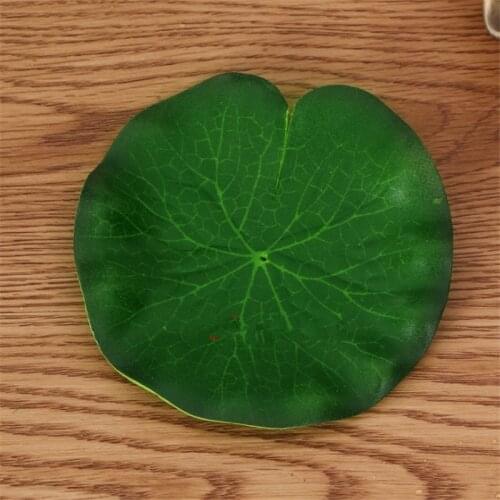 1pcs 10-60cm artificial PE foam lotus leaf water lily floating pool plant aquarium fish pond decoration home garden decoration