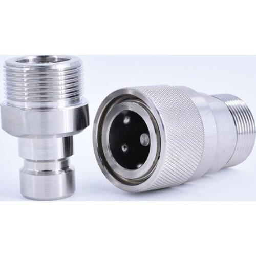 1pc Hydraulic Quick Coupler for oil gas water pipes equipment purpose machine hydraulic quick connector fitting coupling