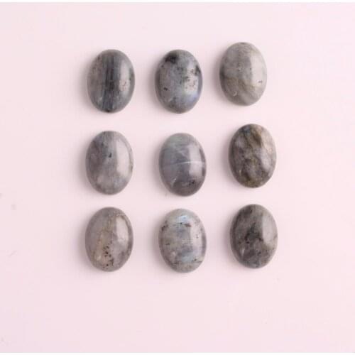 Druzy 24pcs oval Labradorite cabochon semi precious natural stone pendant charm cabochon for Jewelry making Free Shipping