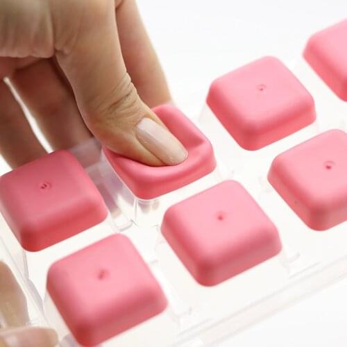 3 PCS x Easy Remova-Non-Stick Silicone Based Push Out Ice Cube Tray -Not Contain Materials harmful To Health -Made in Turkey