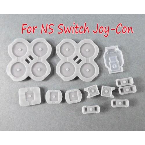 50sets For Nintendo Switch NS Joy Con Left Right Controller Conductive Rubber Silicone Button Pad Kit For JoyCon Replacement