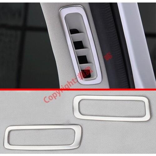 ABS Pearl Chrome Interior Upper Air-Condition Vent Outlet Cover Trim For Mazda CX-5 2017 2108 2019