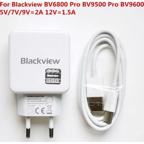 For Blackview BV9000 BV9600 BV9700 BV9800 Pro USB Power Adapter Charger EU Plug Travel Power Supply+Type-C Usb Cable Data Line