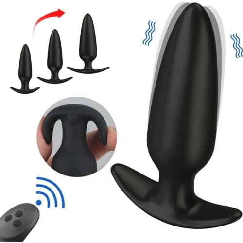 Anal Vibrator for Women Men Butt Plug Prostate Massager Wireless Remote Control Anal Plug Intimate Goods Sex Toys For Adults