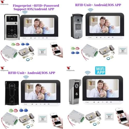 Wifi Video Intercom With Lock 7 Inch Waterproof Doorbell Camera Video Door Phone Door Access Control System Unlock Night