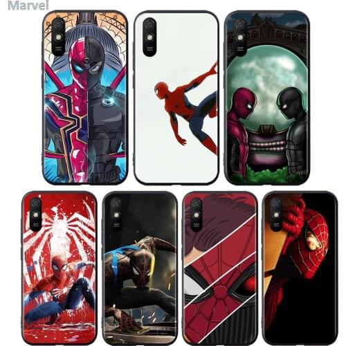 The Spiderman Marvel Silicone Cover For Xiaomi Redmi 9 9T 9C 8 7 6 Pro 9AT 9A 8A 7A 6A S2 5 5A 4X Plus Phone Case