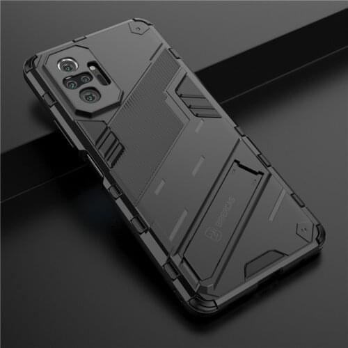 For Xiaomi Redmi Note 10 Pro Max 10s Case Hybrid Armor Shockproof Stand Holder Silicone Protection Cover On Redmi Note10 Cases