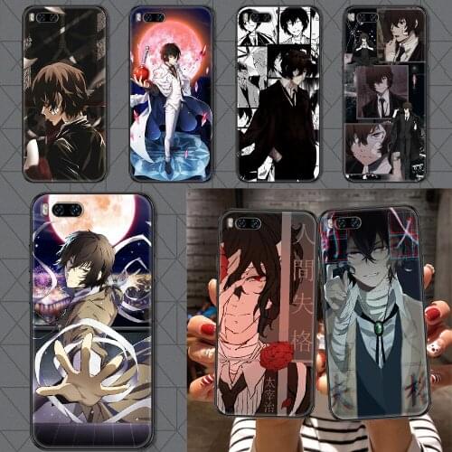 Bungou Stray Dogs Dazai Osamu Phone case For Xiaomi Mi Max Note 3 A2 A3 8 9 9T 10 Lite Pro Ultra black luxury back art