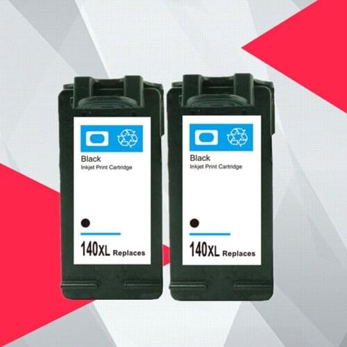 2Black Compatible 140XL 141XL Ink Cartridge for hp 140 141 for hp140 Photosmart C4283 C4583 C4483 C5283 Deskjet D4263