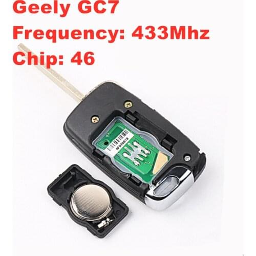 For Geely GC7 frequency 433Mhz 46 chip car key remote control