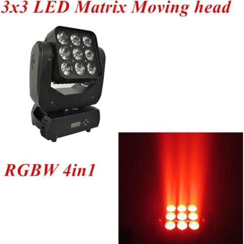 DunFly DuanFei Light 10pcs/lot led moving head beam matrix 9x12w rgbw 4in1 led moving head dmx beam