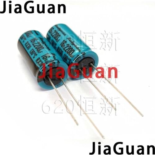 20PCS NEW RUBYCON RX30 16V2200UF 12.5X25MM Electrolytic Capacitor rx30 2200uF/16V 130 degrees 2200UF 16V 16RX302200M
