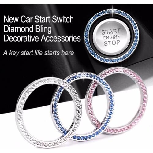 Car Start Switch Button Decorative Diamond Ring for Changan CS75 PLUS CS85 COUPE CS95