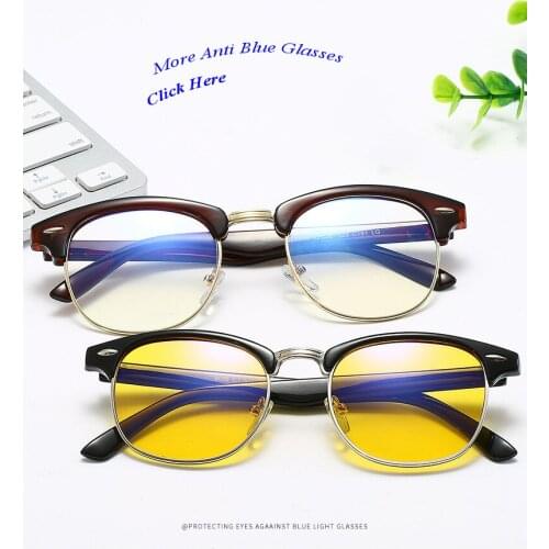 Custom Logo Half Rim 2020 Blue Light Blocking Glasses Gaming Computer Frame Women Men