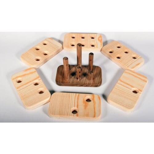 New animal Wooden Toys for Kids Rainbow Building Blocks Jenga Educational Birthday Preschool Teaching Gifts for Children